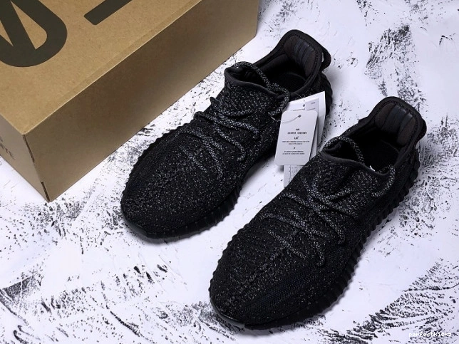 (Reflective) Boost - Static Black 350 V2 Adidas Yeezy FU9007 0712